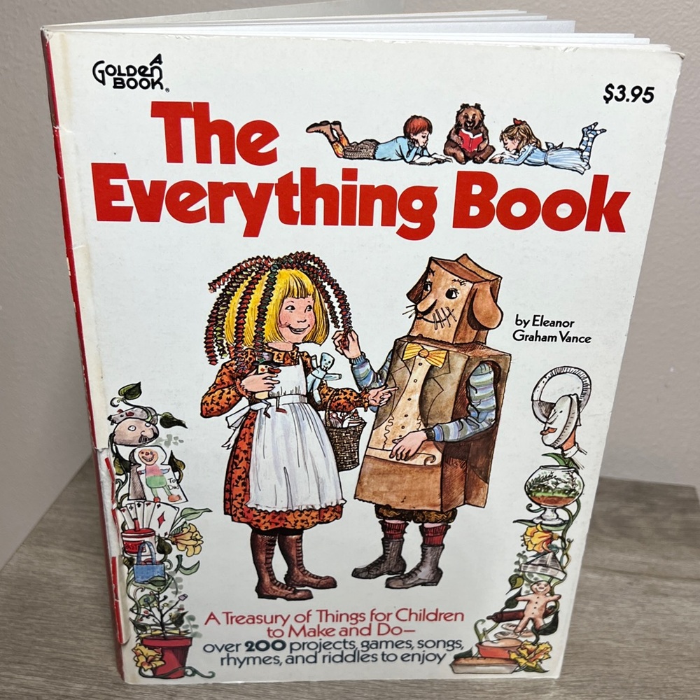 Vtg Kids’ Softcover Things To Do “The Everything Book” by Eleanor Graham Vance